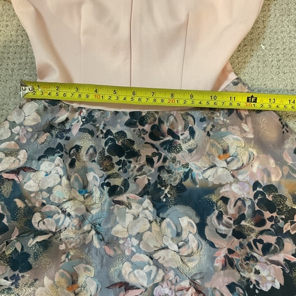 Ted Baker Armalia Pink Floral Jacquard Skater Dress Size 2 - Picture 14 of 15